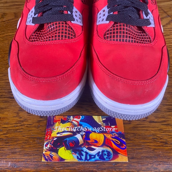Nike Air Jordan Retro 4 Mid Mens Shoes Red Size 11 - Picture 5 of 9
